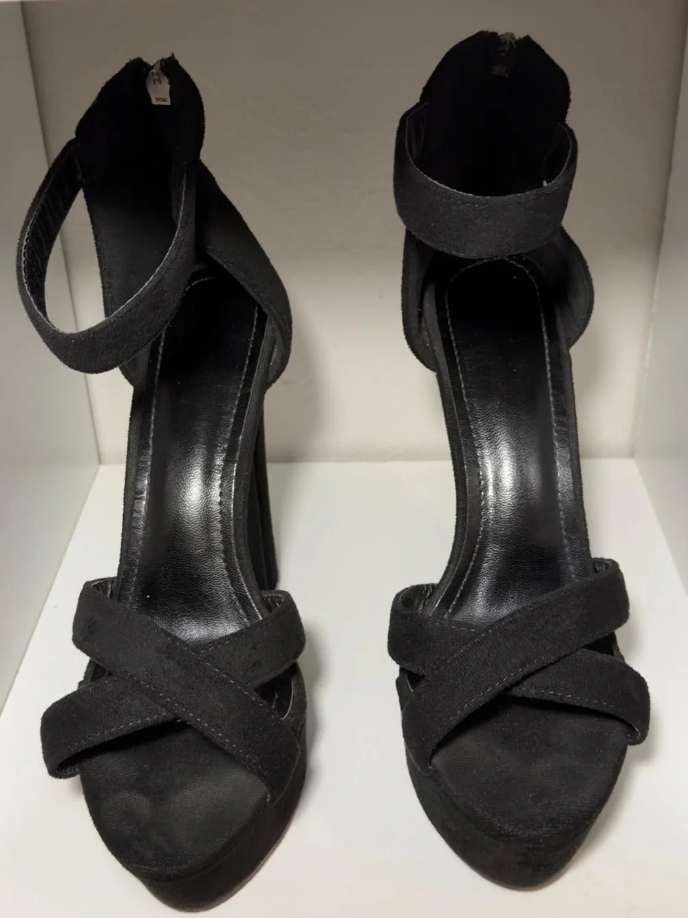 SHEIN Black/ Elegant High Platform Thick Heel Sandals for Women